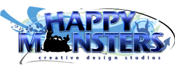 happy monsters studios logo